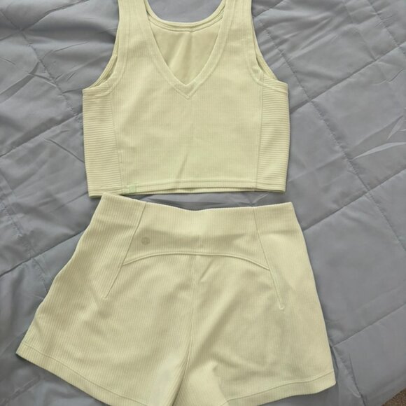 Lululemon Ribbed Softstreme Set - Top and Shorts! - Picture 3 of 5